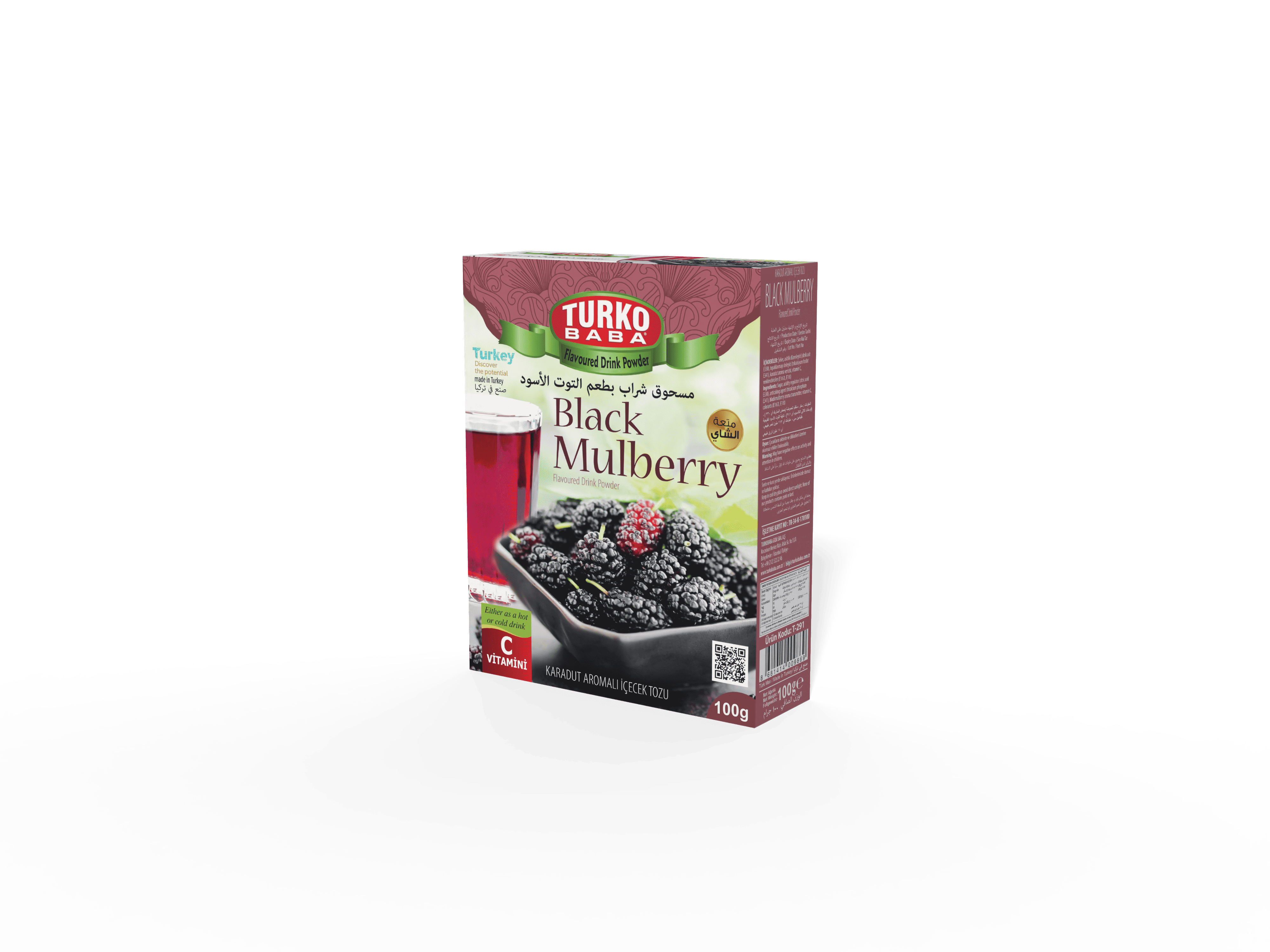 4'Lü Karadut Aromalı Toz İçecek ( 300 Gr )