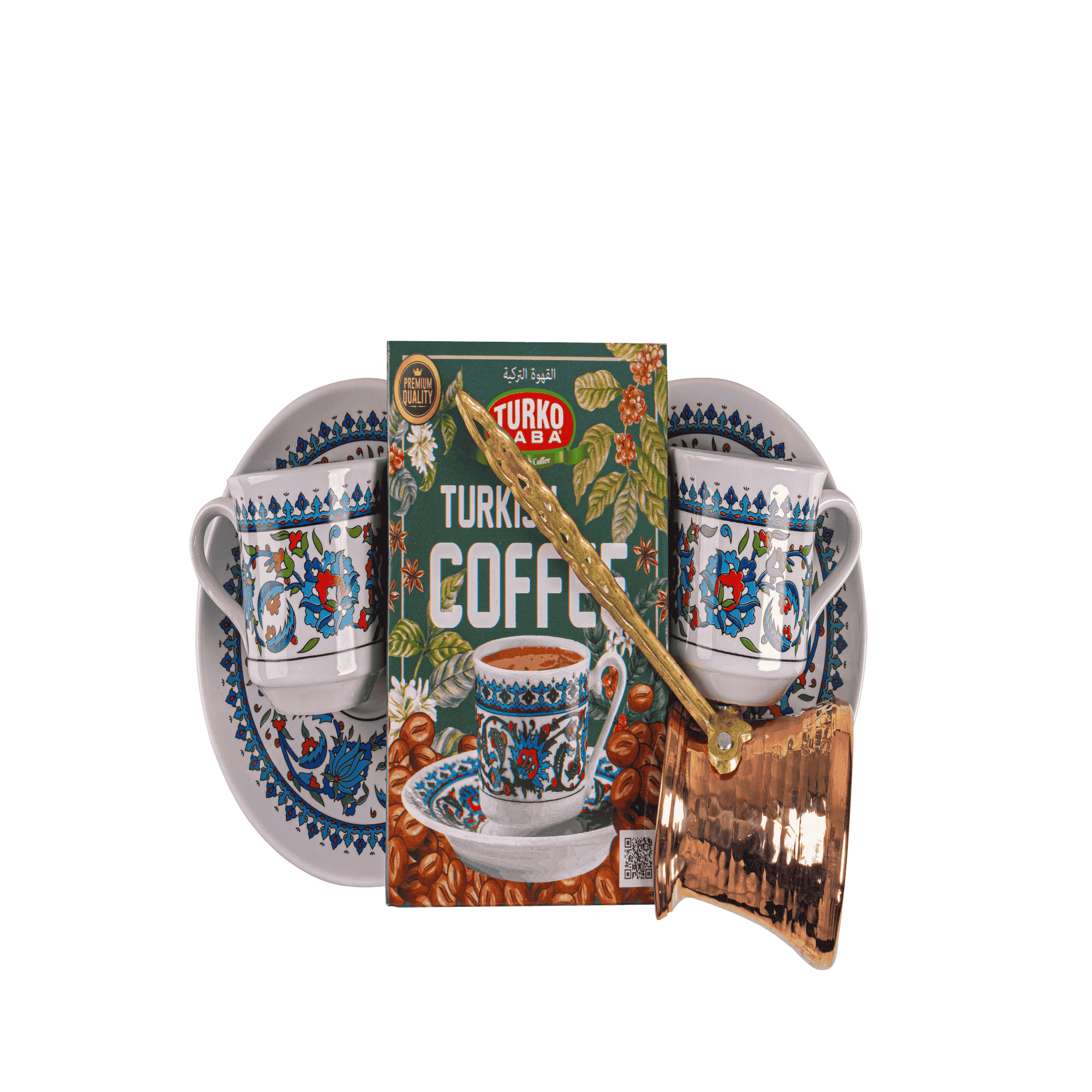 Cezveli Yerli Topkapı Kahve Seti