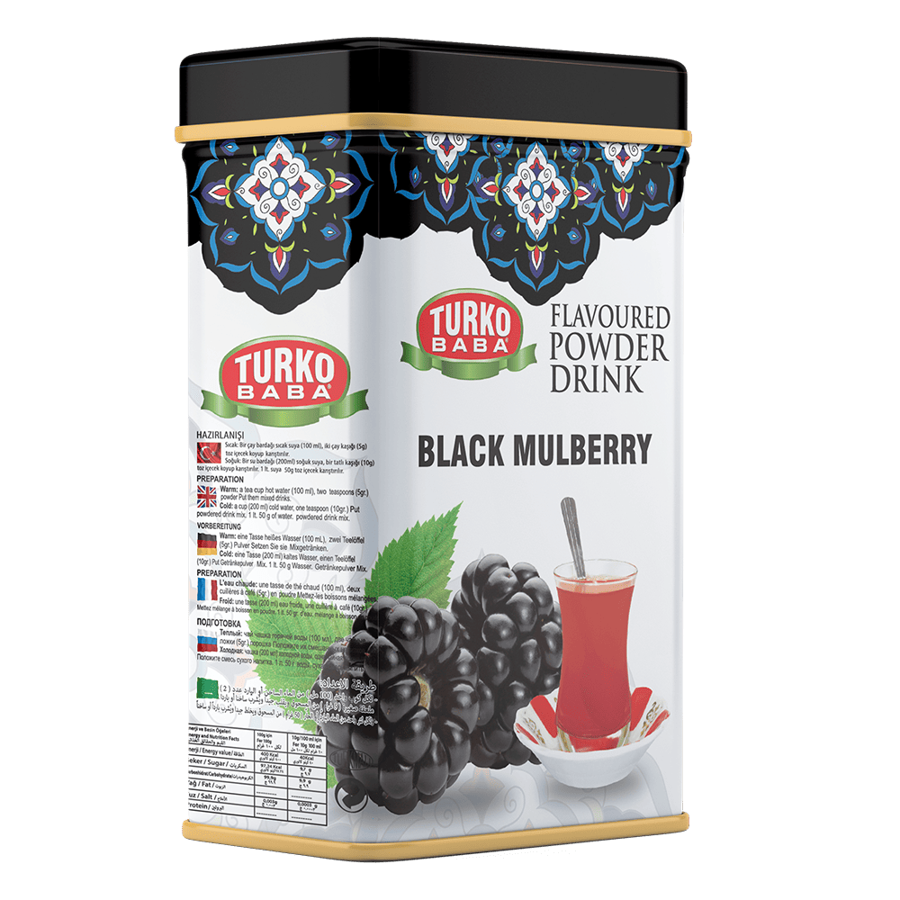 4'Lü Karadut Aromalı Teneke Toz İçecek ( 250 Gr )