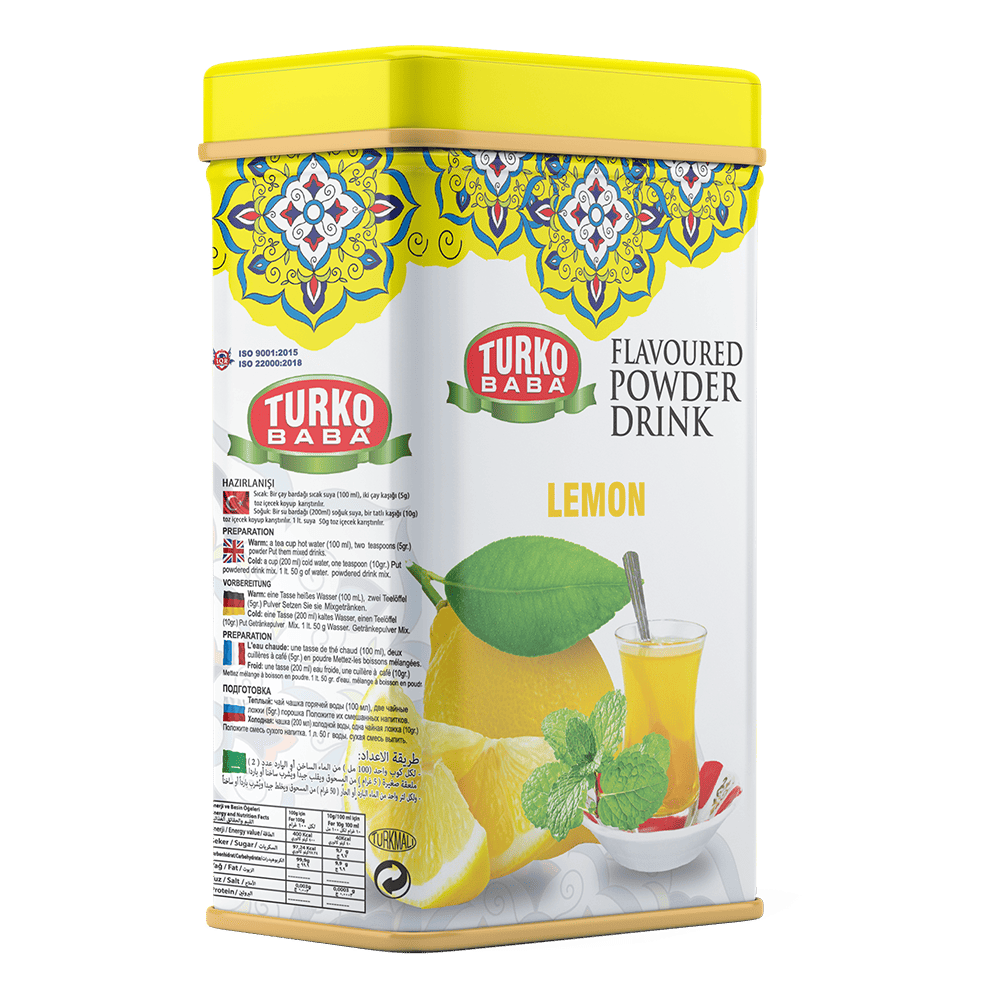 4'Lü Limon Aromalı Teneke Toz İçecek ( 250 Gr )